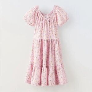 Zara Pink Floral Girl Dress